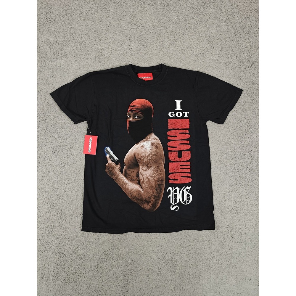 4Hunnid Shirt Mens Medium Black I Got‎ Issues Graphic Tee Streetwear Hip Hop